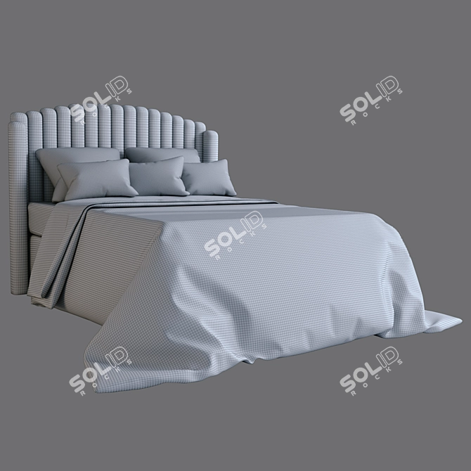 Elegant Double Bed - 2016 Design 3D model image 2