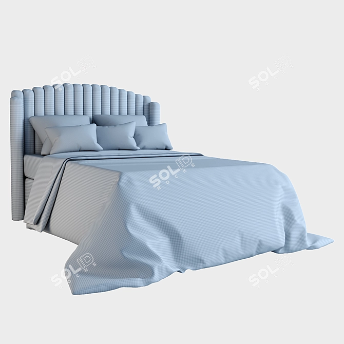 Elegant Double Bed - 2016 Design 3D model image 8