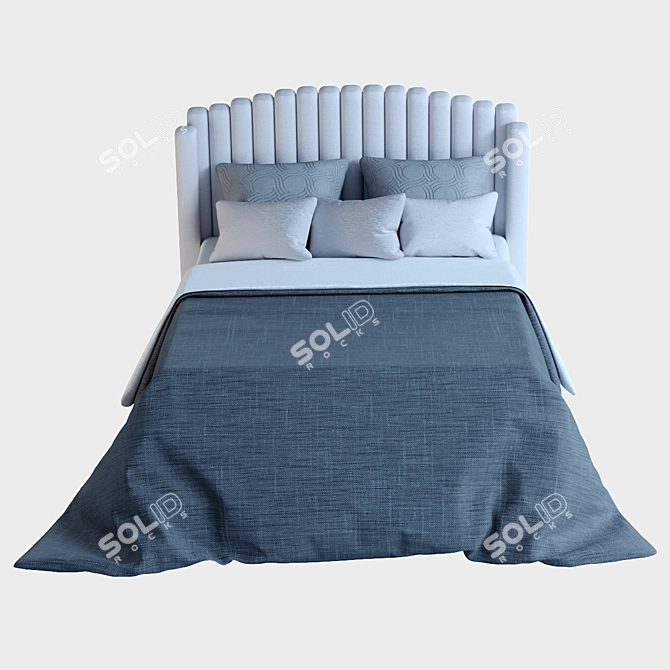 Elegant Double Bed - 2016 Design 3D model image 9