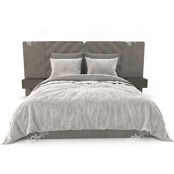 Adairs Bed 03 - Stylish & Comfortable 3D model image 3