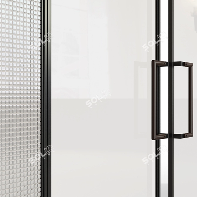 Description translation: Glass partition 9.

Title: Sleek Glass Partition - Perfect for Space Division 3D model image 5