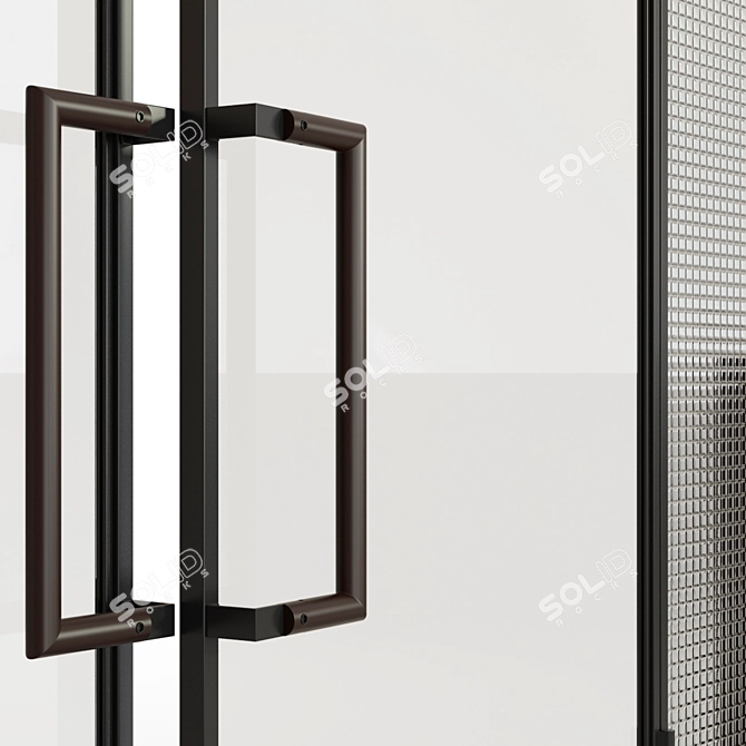 Description translation: Glass partition 9.

Title: Sleek Glass Partition - Perfect for Space Division 3D model image 6