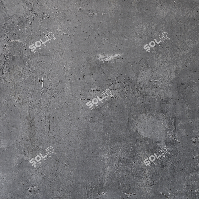 Seamless Concrete Wall Texture 3D model image 4