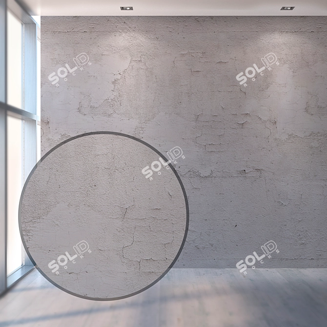 Seamless High-Resolution Plaster Texture 3D model image 5