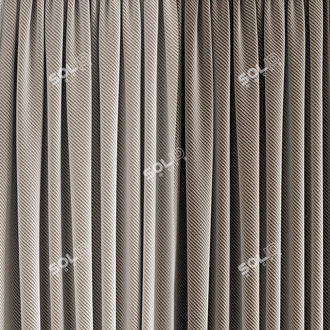 Polygonal Curtain Model 3D model image 3