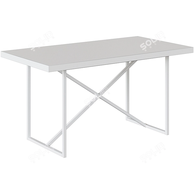 Urban Crossway Dining Table | Loft Art 3D model image 2