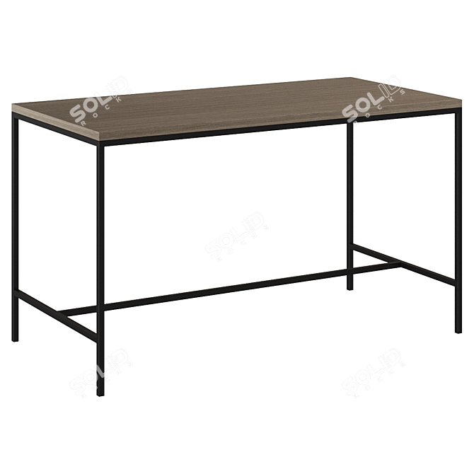 Loft Art Bar Table: Simple Line 3D model image 1