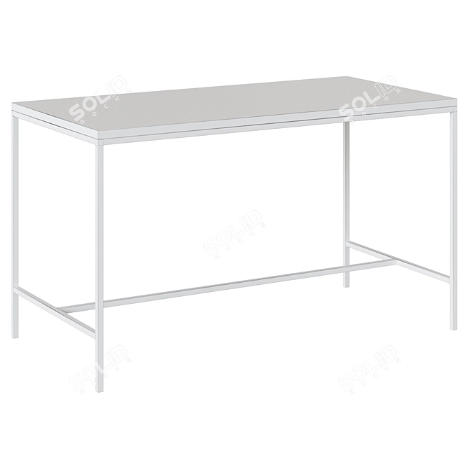 Loft Art Bar Table: Simple Line 3D model image 2
