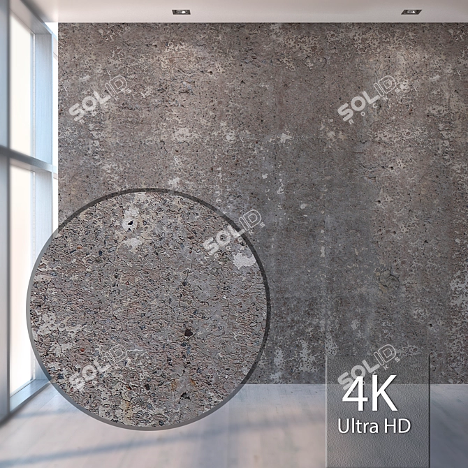 Seamless Concrete Texture 3D model image 1