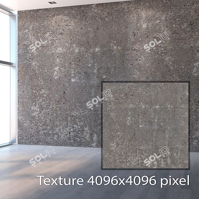 Seamless Concrete Texture 3D model image 2