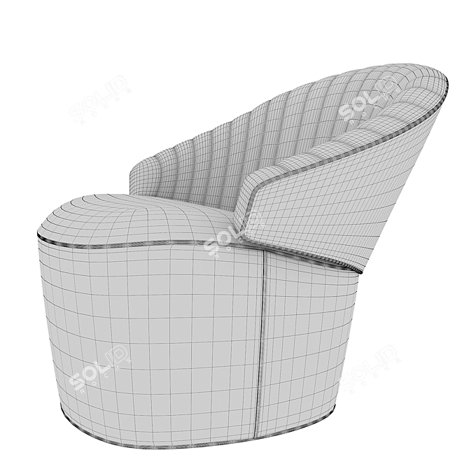 Elegant Harmony: Consonance Armchair 3D model image 3