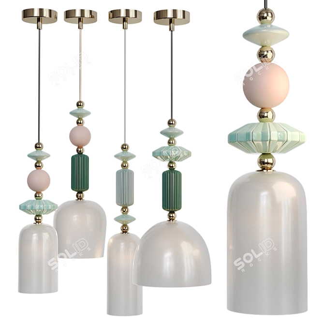 Odeon Light Candy Pendant Lights 3D model image 1