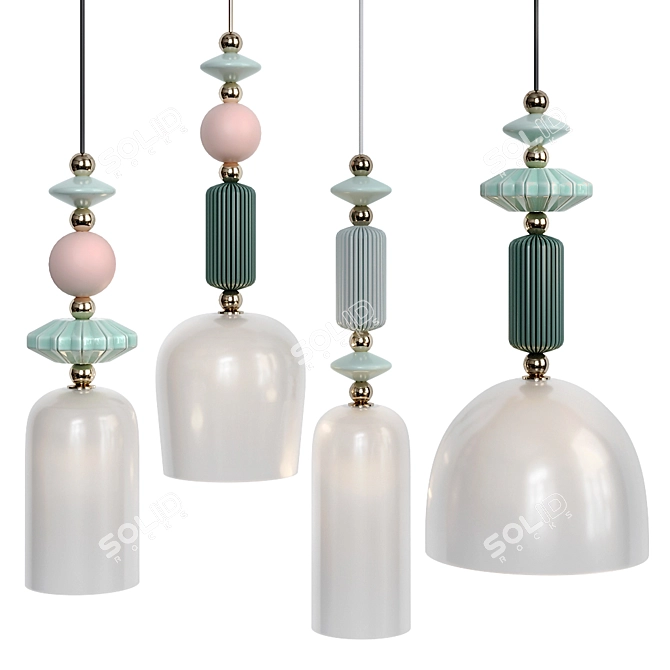 Odeon Light Candy Pendant Lights 3D model image 3