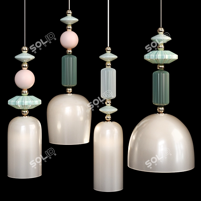 Odeon Light Candy Pendant Lights 3D model image 4