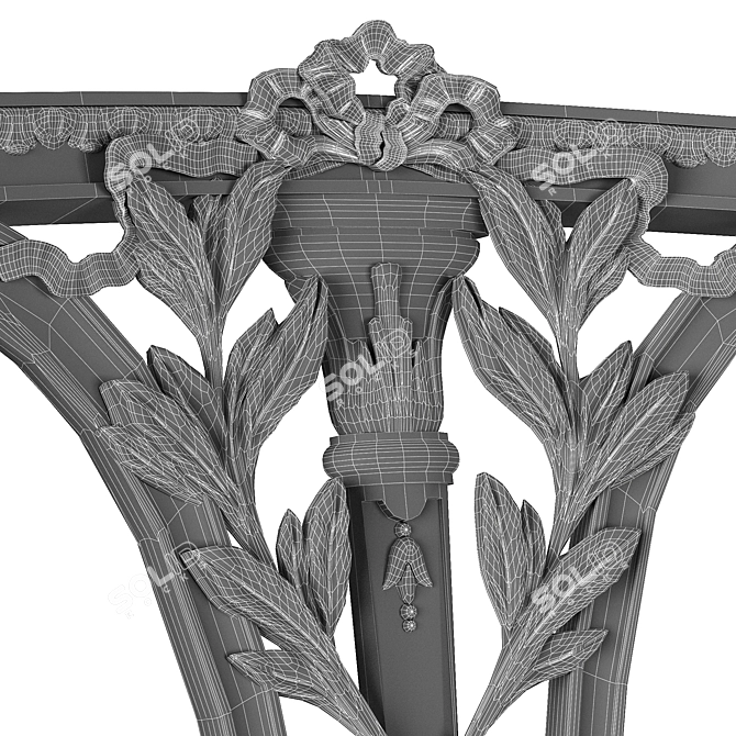 Elegant Ebanista Dauphine Chairs 3D model image 21