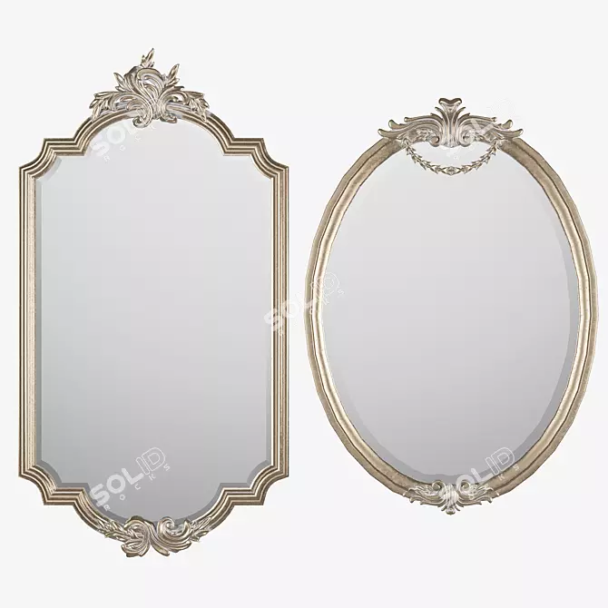 Giovannini Baroque Mirrors 3D model image 1