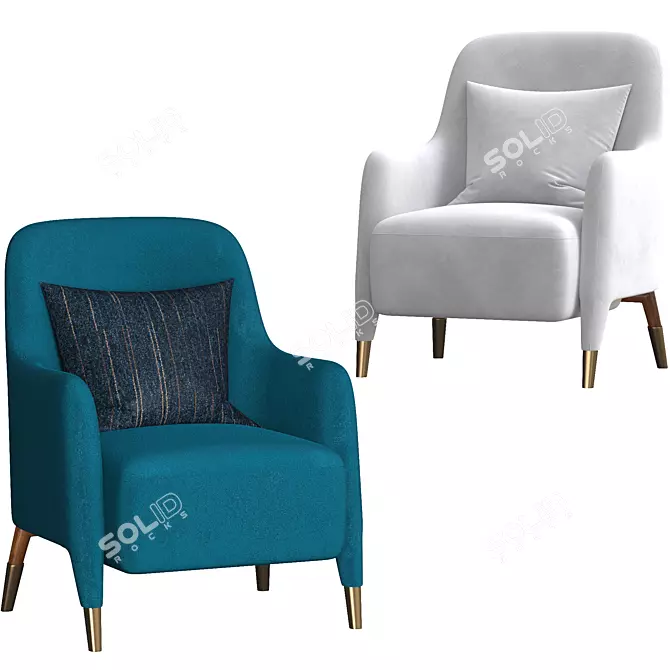 Modern Molteni Ergonomic Chair 3D model image 3