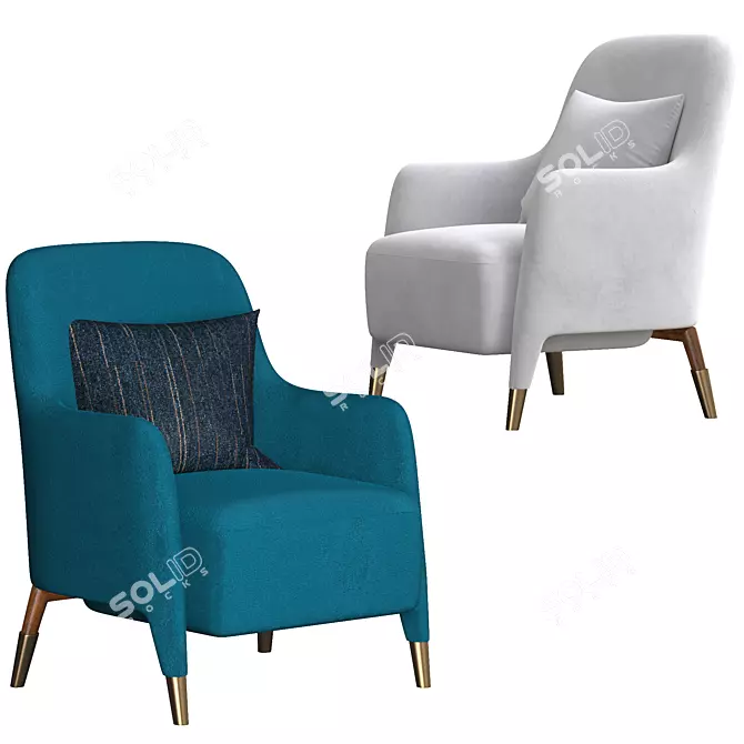 Modern Molteni Ergonomic Chair 3D model image 4