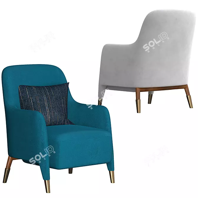 Modern Molteni Ergonomic Chair 3D model image 5