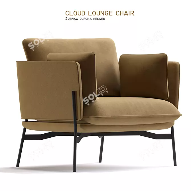  Heavenly Comfort: Cloud Lounge Chair 3D model image 1