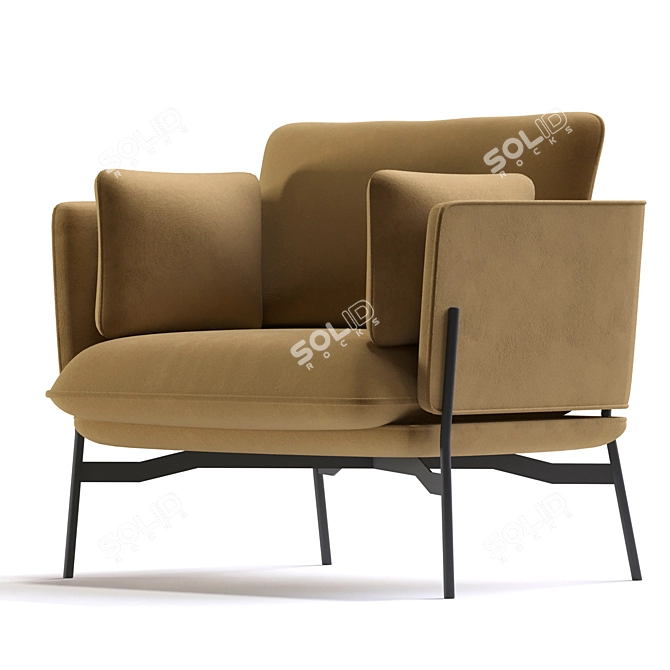  Heavenly Comfort: Cloud Lounge Chair 3D model image 2