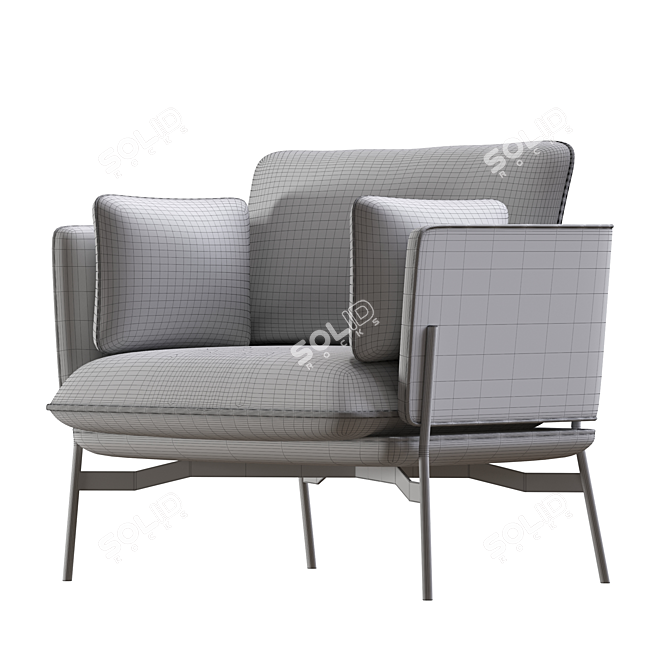  Heavenly Comfort: Cloud Lounge Chair 3D model image 3