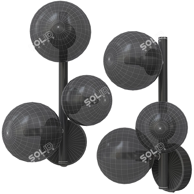 Odeon Light 4818/3W Tovi: Stylish Wall Sconce with Stunning Illumination 3D model image 2