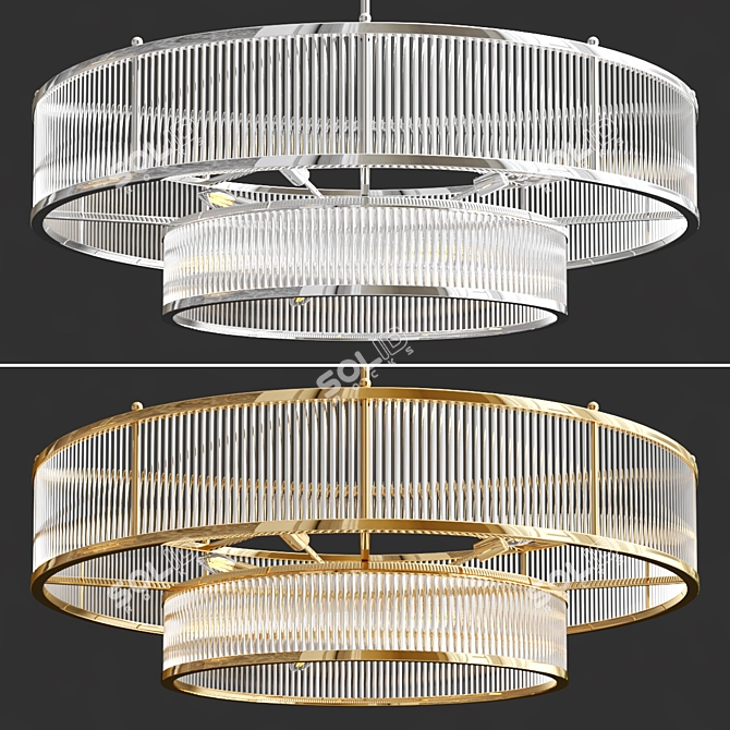 Elegant Marais Round Table 3D model image 1