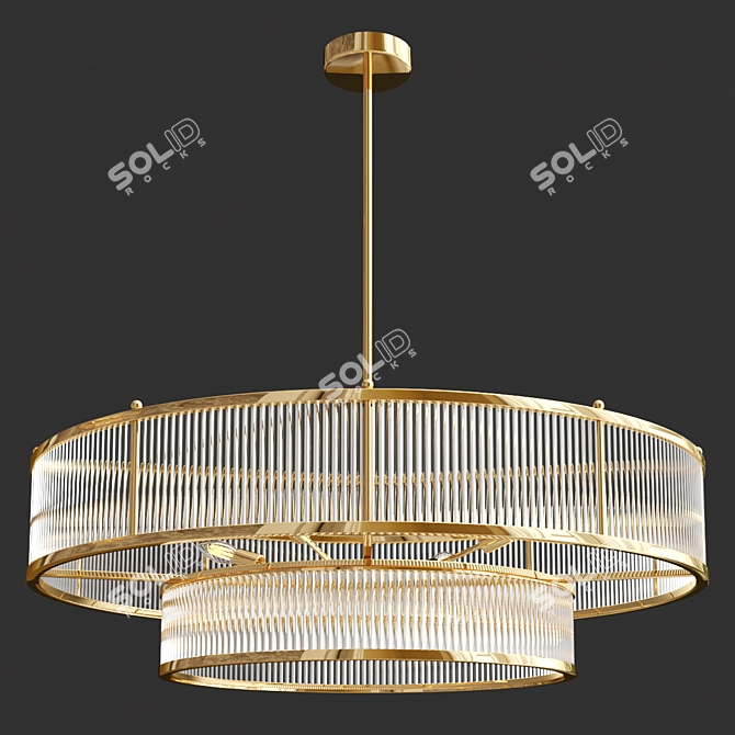 Elegant Marais Round Table 3D model image 2