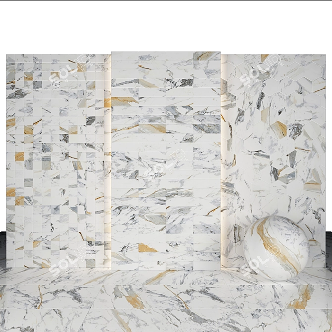  Luxe Royal Statuary Marble Collection 3D model image 2