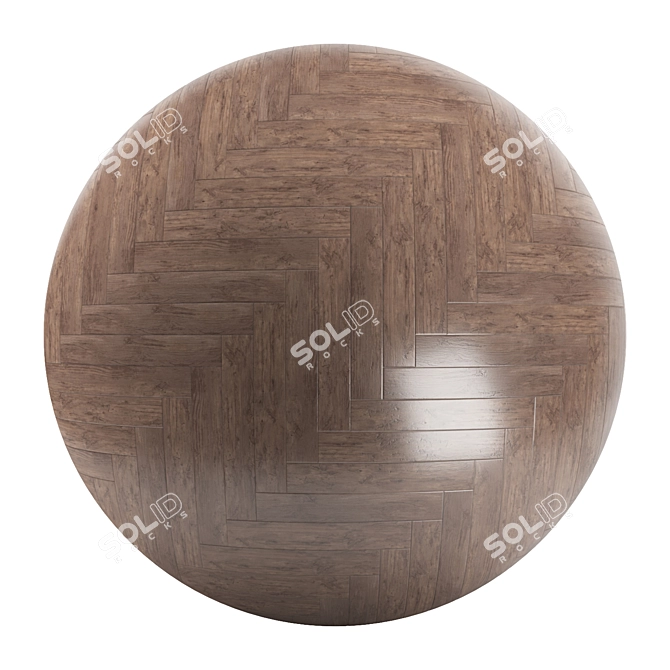 Versatile Parquet 48: Standard & Herringbone Pattern, PBR, 4K 3D model image 2