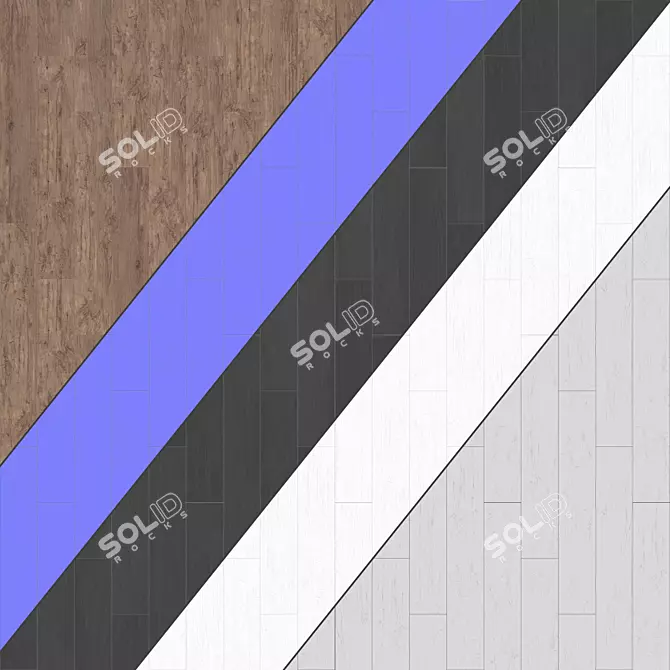 Versatile Parquet 48: Standard & Herringbone Pattern, PBR, 4K 3D model image 3