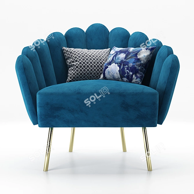 Amira Chair: Stylish and Comfortable Seating 3D model image 9