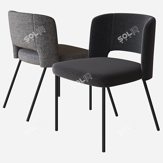 Modern Harri Chair by More 3D model image 2