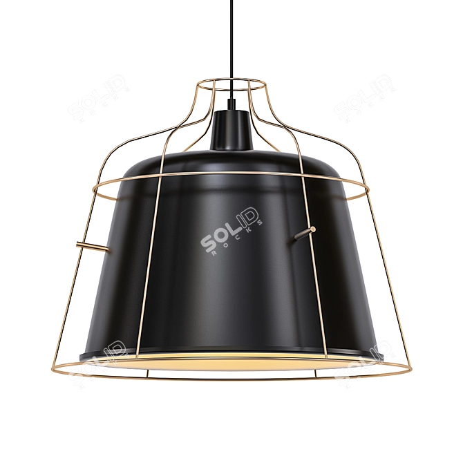 Minimalist LED Desk Lamp 3D model image 1