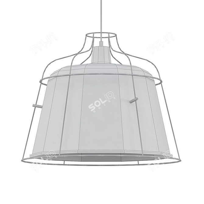 Minimalist LED Desk Lamp 3D model image 2