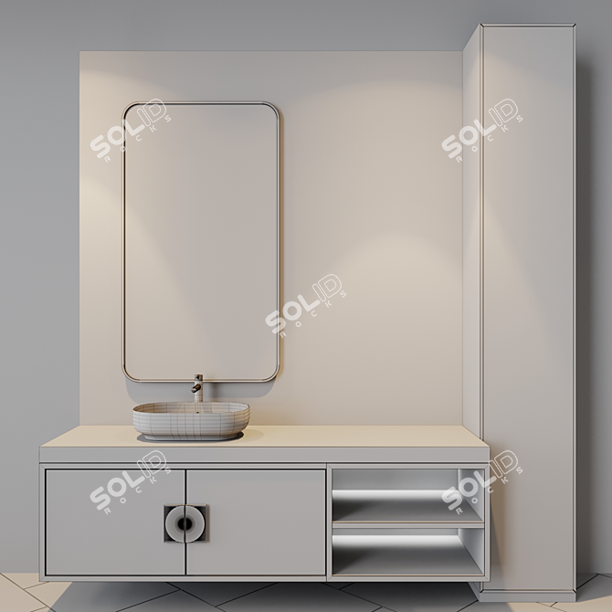 Modern Bath Set: Inspired by Studia-54 3D model image 4