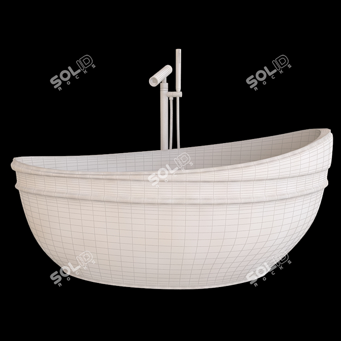 Luxe Bath Tub - Modern Design 3D model image 2