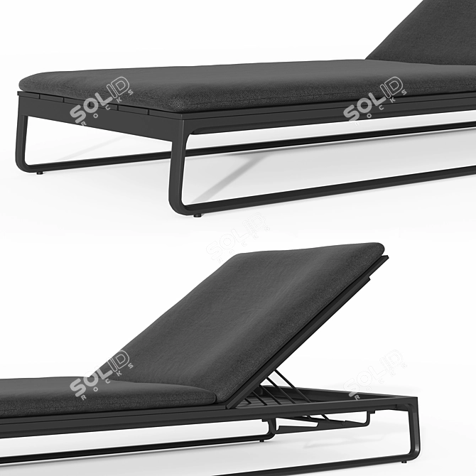 Restoration Hardware Vietri Chaise 3D model image 2