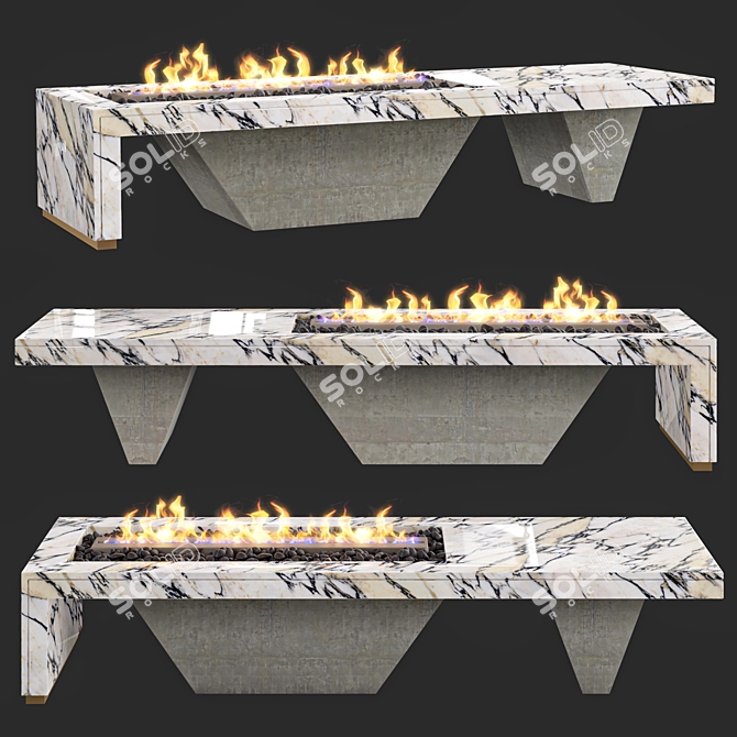 Versatile FirePit Table 3D model image 1