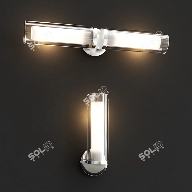 Versatile Wall Lamp with SLV WL 105 3D model image 2