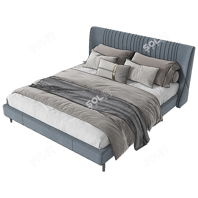 3D Max 2013 Bed Furniture 3D model image 3