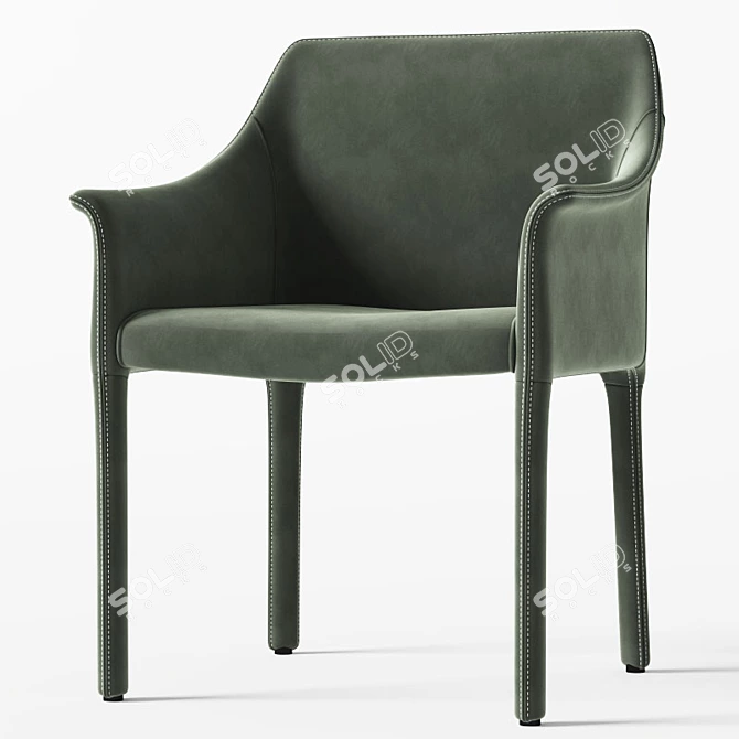 Modern Chair: 3Ds Max 2013, OBJ 3D model image 3