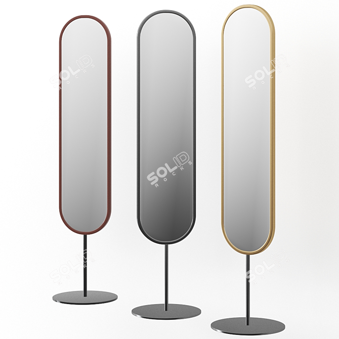 Bolzan Letti LAP Floor Mirror 3D model image 1