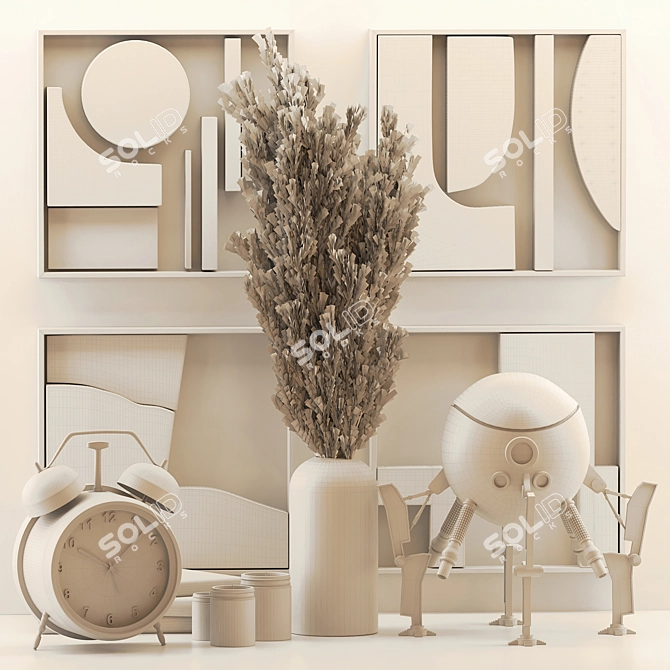 Elegant Decorative Set 2014 3D model image 2
