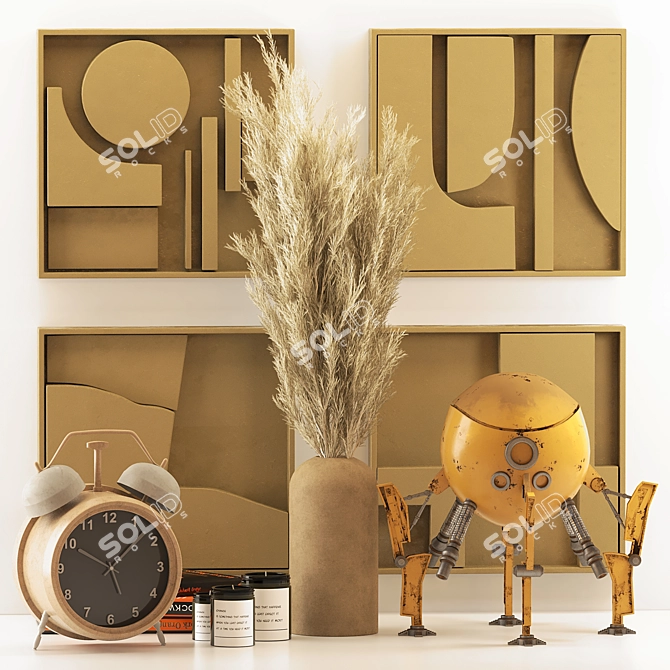 Elegant Decorative Set 2014 3D model image 7