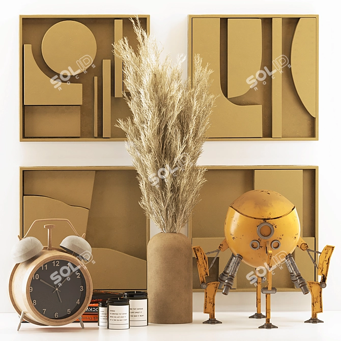 Elegant Decorative Set 2014 3D model image 9