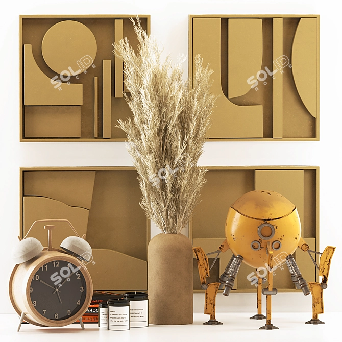 Elegant Decorative Set 2014 3D model image 10