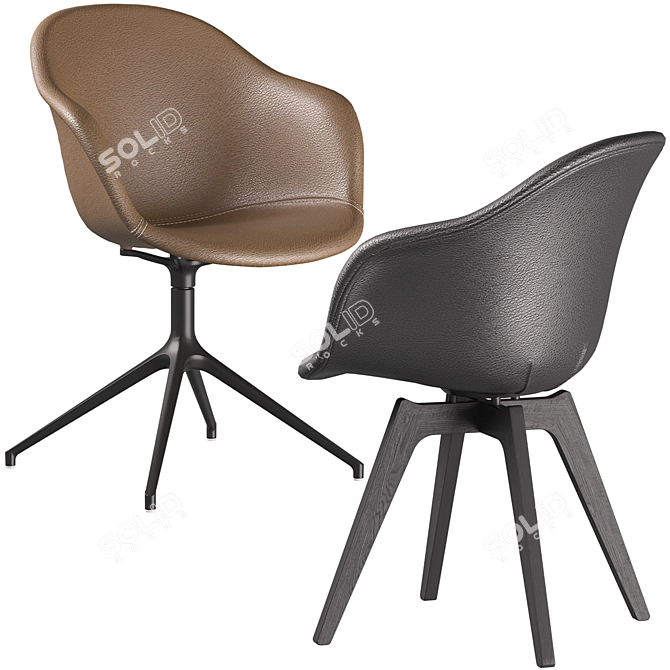 Boconcept: Alicante Table-Adelaide Chair Set 3D model image 3