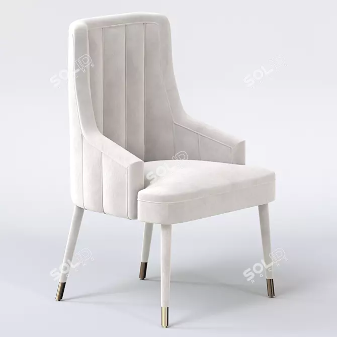 Elegant 1stdibs Dining Chairs(Set of 4) 3D model image 1